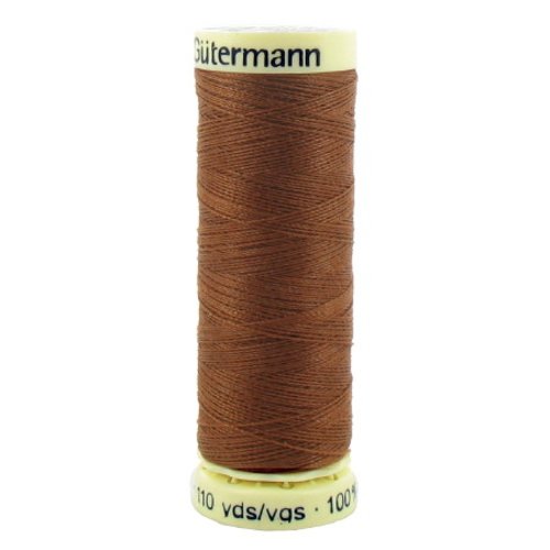 Fil à coudre gütermann - 100% polyester - 100 m - coloris 650 brun chaud