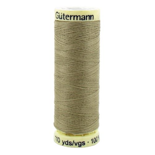 Fil à coudre gütermann - 100% polyester - 100 m - coloris 258 vert kaki clair