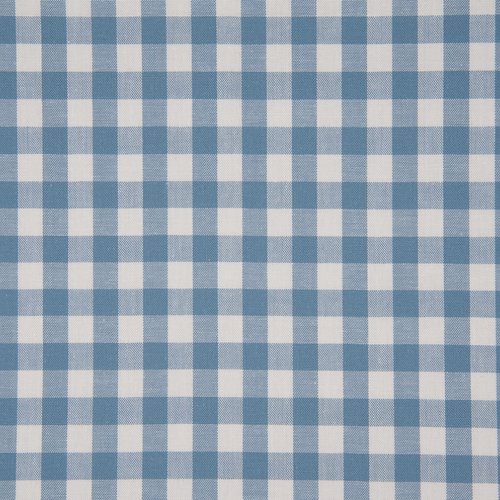 Tissu 100% coton - certifié oeko-tex - vichy bleu ciel carreaux 1 cm - largeur 1m 40 - vendu au mètre