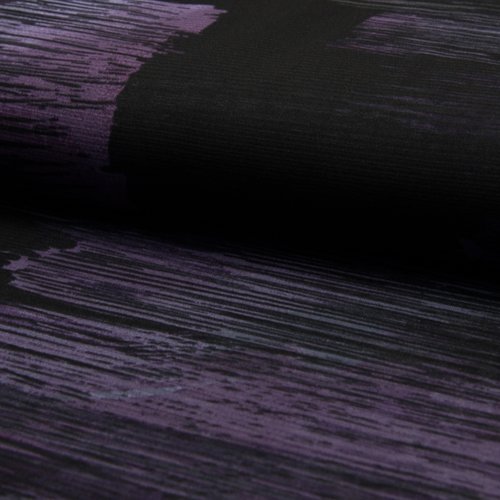 Maille résille - tissu habillement - 95 % nylon 5 % polyester- noir violet foncé - largeur 1m40
