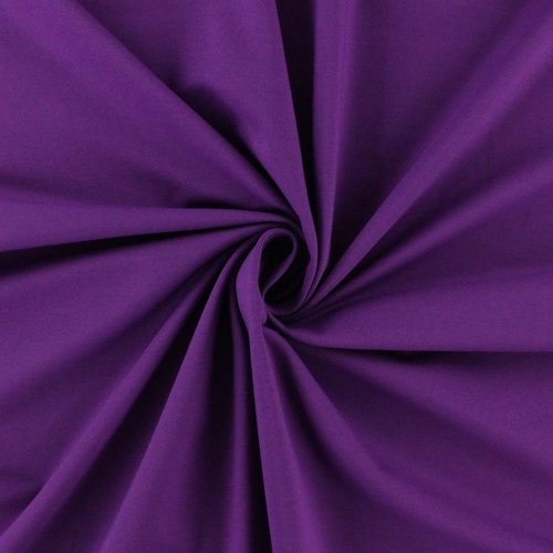 Tissu 100% coton - certifié oeko-tex  - uni violet - largeur 1m40- vendu au mètre