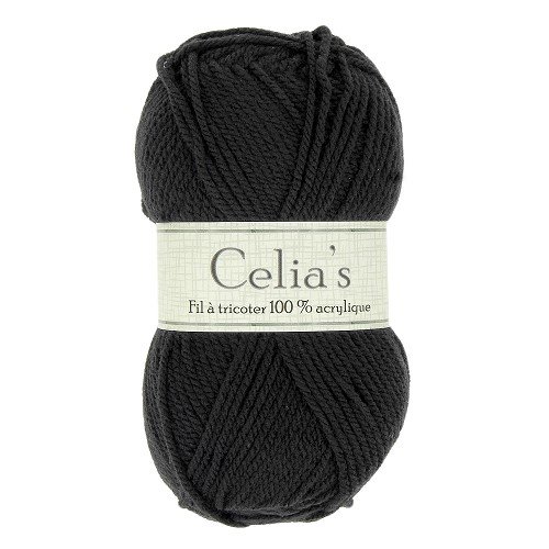 Pelote à tricoter - crocheter - coloris noir 585 -