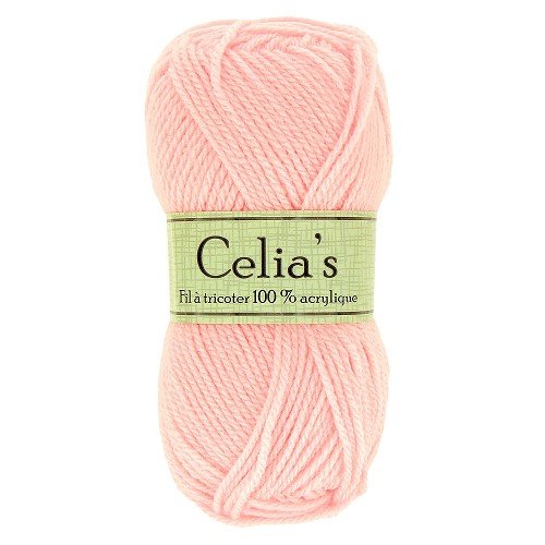 Pelote à tricoter - crocheter - coloris rose layette 3011 -