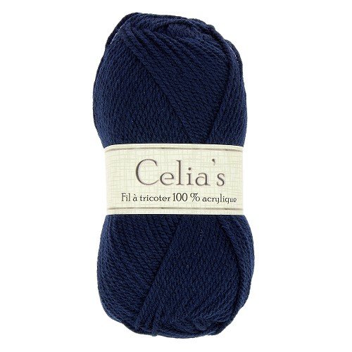 Pelote à tricoter - crocheter - coloris bleu marine 3090 -