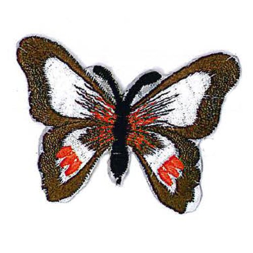 Ecusson papillon - 5 cm / 5 cm - à coudre ou à repasser - customisation