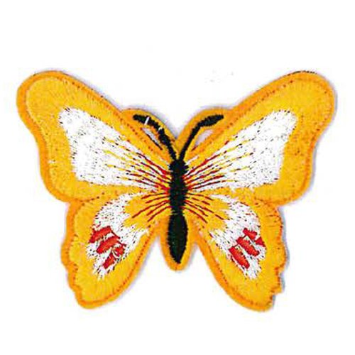 Ecusson papillon - 5 cm / 5 cm - à coudre ou à repasser - customisation