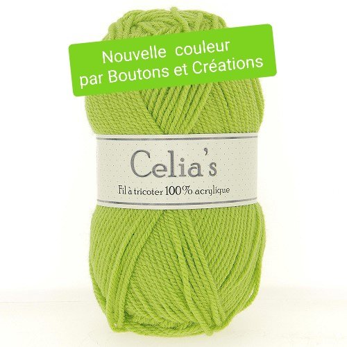 Pelote à tricoter - crocheter - coloris vert 0249 -
