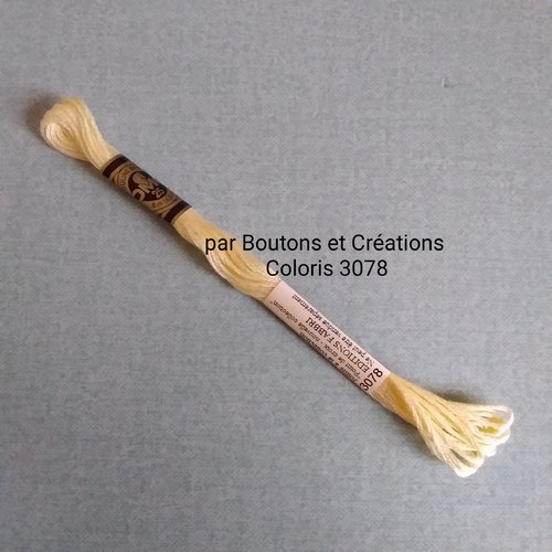 Coton mouliné dmc - 100% coton - coloris 3078