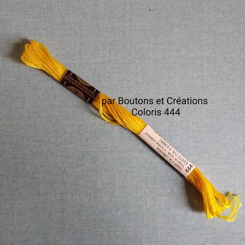 Coton mouliné dmc - 100% coton - coloris 444 - jaune
