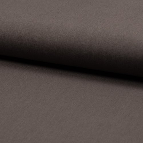 Tissu 55% lin 45% coton - gris  - largeur 1m 40 - vendu au mètre