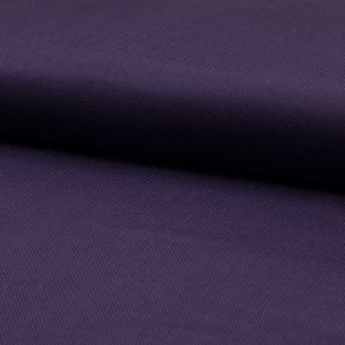 Tissu 100%  viscose uni violet foncé - largeur 1m40 / 1m50
