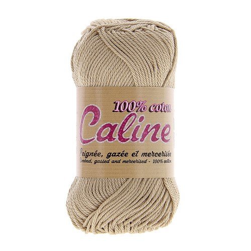 Pelote de coton - a tricoter ou à crocheter - 100% coton - beige n°155