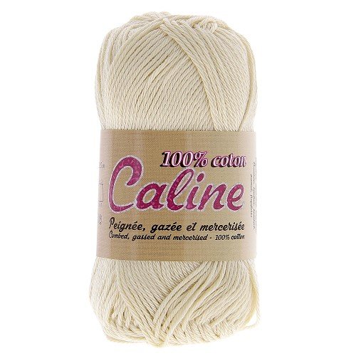 Pelote de coton - a tricoter ou à crocheter - 100% coton - blanc n°101