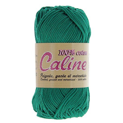 Pelote de coton - a tricoter ou à crocheter - 100% coton - vert jade  n°134