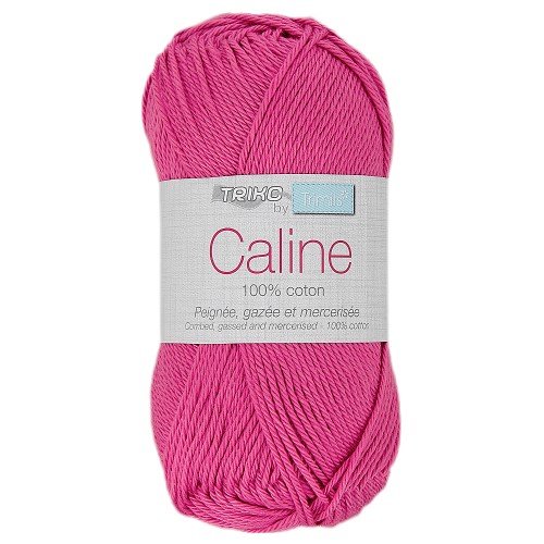 Pelote de coton - a tricoter ou à crocheter - 100% coton - fuchsia n°112