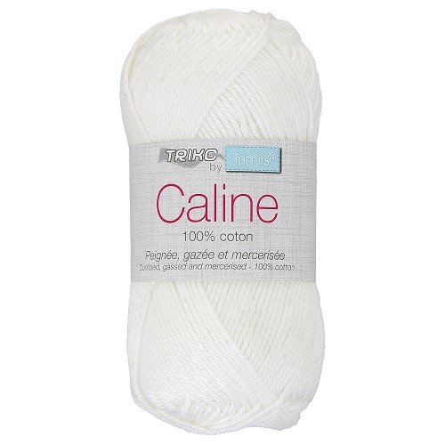 Pelote de coton - a tricoter ou à crocheter - 100% coton - blanc n° 101