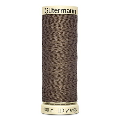 Fil à coudre gütermann - 100% polyester - 100 m - coloris 209 marron