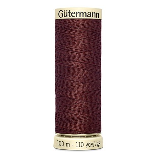 Fil à coudre gütermann - 100% polyester - 100 m - coloris 174 marron