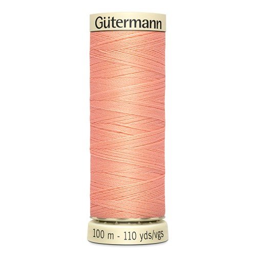 Fil à coudre gütermann - 100% polyester - 100 m - coloris 586 rose