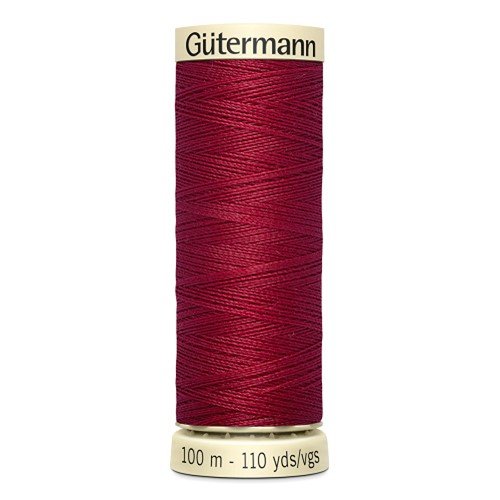 Fil à coudre gütermann - 100% polyester - 100 m - coloris 384 bordeaux