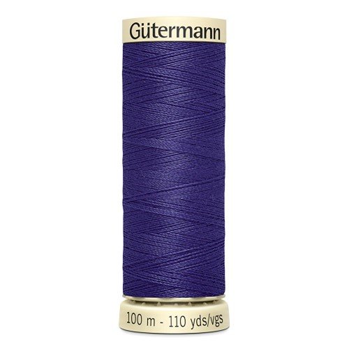 Fil à coudre gütermann - 100% polyester - 100 m - coloris 463  bleu violet