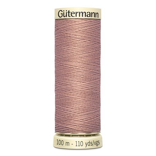 Fil à coudre gütermann - 100% polyester - 100 m - coloris 991 beige foncé