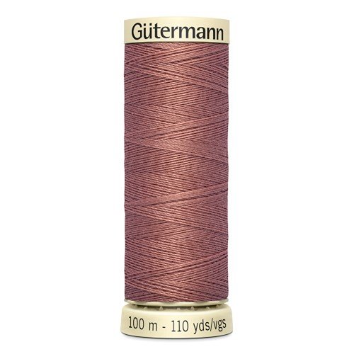 Fil à coudre gütermann - 100% polyester - 100 m - coloris 245 marron clair