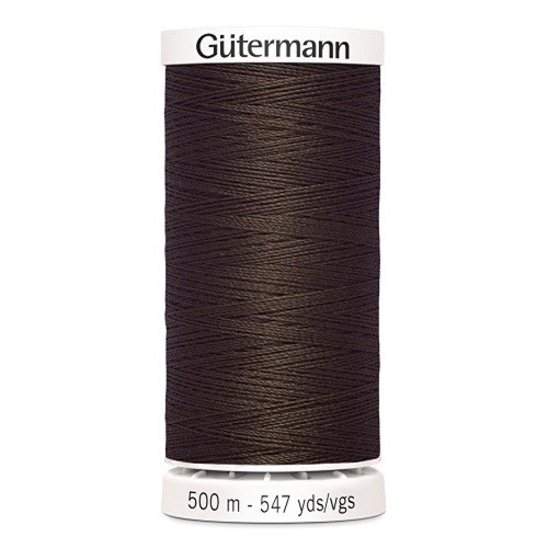 Fil à coudre gütermann - 100% polyester - 500 m - coloris 694 marron