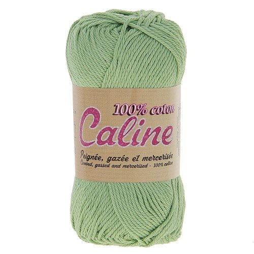 Pelote de coton - a tricoter ou à crocheter - 100% coton - vert pâle n°179