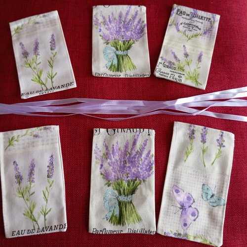 Petits sachets coton pour lavande