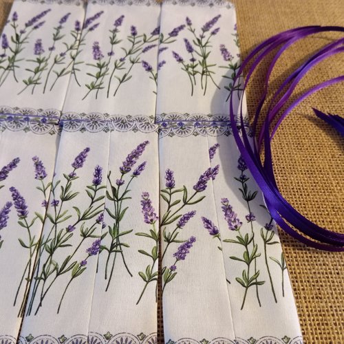 6 petits sachets coton pour lavande