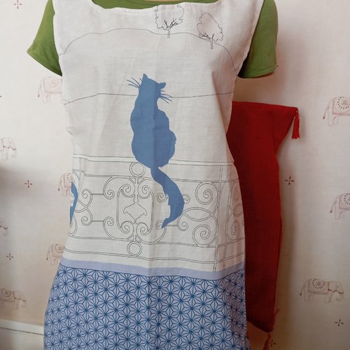 Tablier japonais pour adulte en pur  coton recyclé