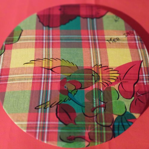 Lot de 2 charlottes pour tarte motif martinique