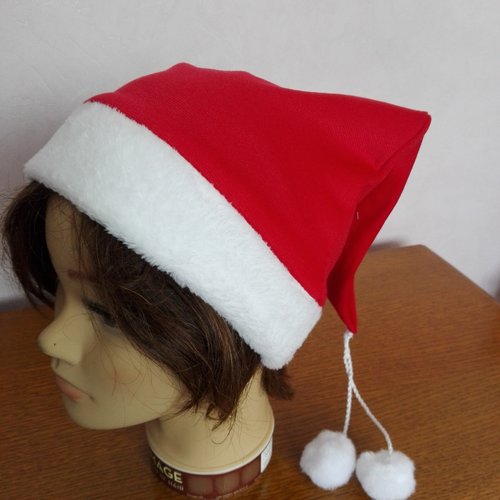 Bonnet père noël lavable, durable