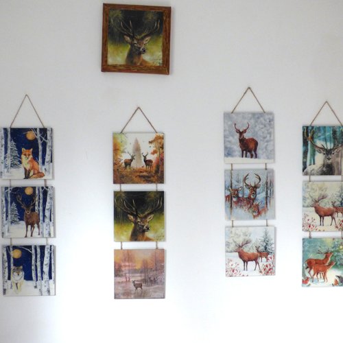 Lot de 2 triptyques au choix