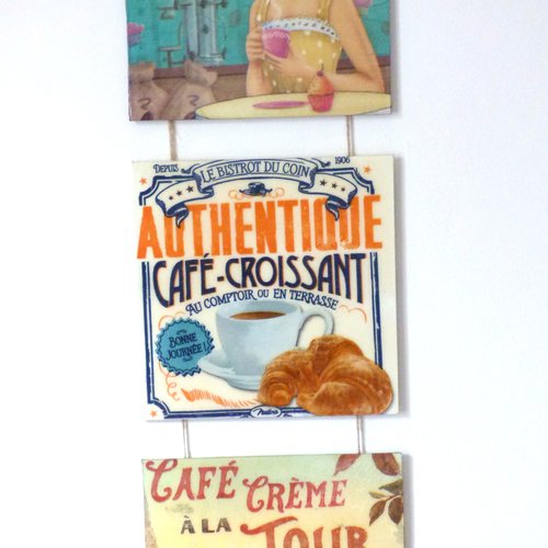 Decoration murale café cuisine , esprit vintage retro