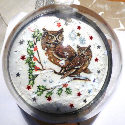 Boule de noel a suspendre asscessoires sapinanimaux de la foret