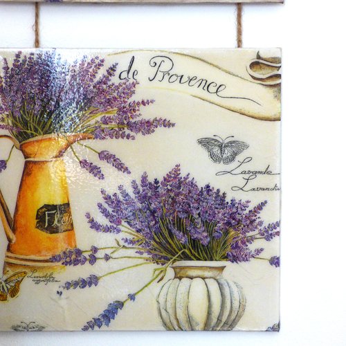 Tableau lavande fleurs de provence , décoration murale a suspendre