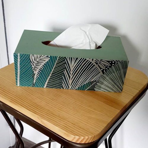 Boîte à mouchoirs, boîte décorative, boîte en bois