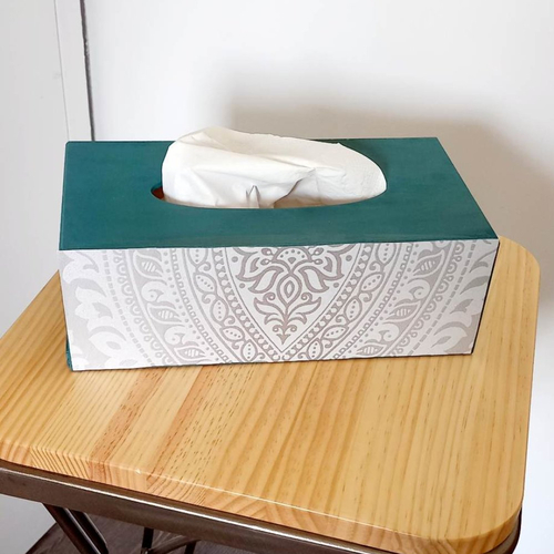 Boîte à mouchoirs, boîte décorative, boîte en bois