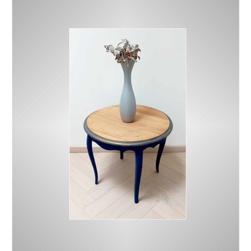 Table basse, table ronde, meuble d'appoint, table vintage