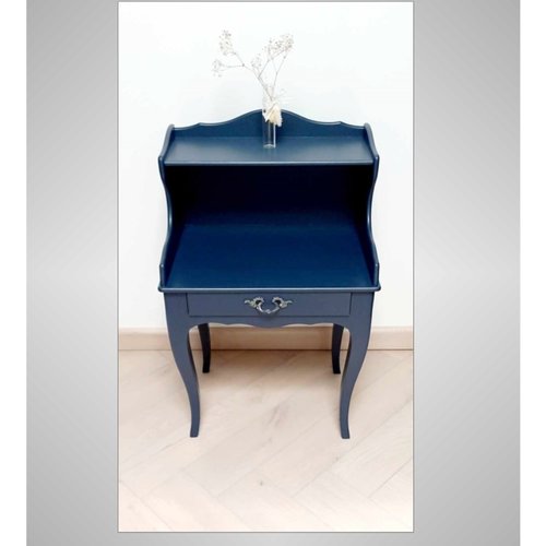 Chevet ancien relooké, chevet vintage, meuble d'appoint, table de nuit relookée, console