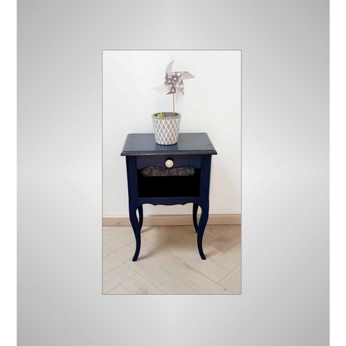 Chevet ancien relooké, chevet vintage, meuble d'appoint, table de nuit relookée, console