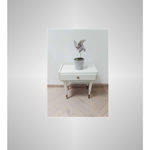 Chevet ancien relooké, chevet vintage, meuble d'appoint, table de nuit relookée, console