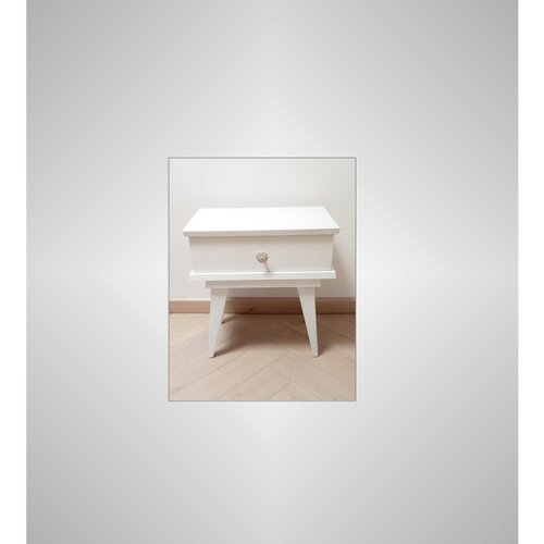 Chevet ancien relooké, chevet vintage, meuble d'appoint, table de nuit relookée, console