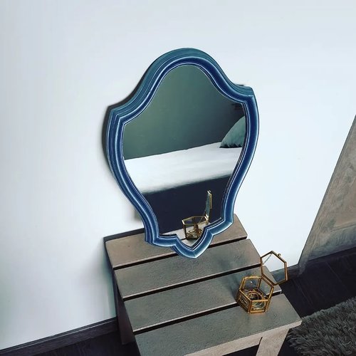 Miroir ancien patiné, miroir vintage, déco baroque, shabby chic