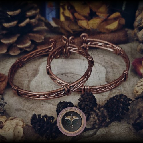 Bracelet jonc cuivre homme