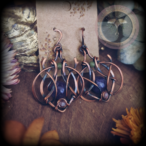 Boucles d’oreilles arabesques et celtiques