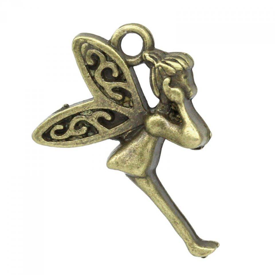 R07 Lot De 3 Breloque Fee Elfe Magique Bronze Un Grand Marche