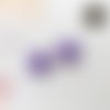 Breloques ronds - sequins émaillés - ronds violets  -  12 mm - lot de 2